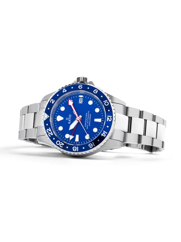 Ratio FreeDiver GMT Series RTF053 Blue Dial Automatic 200M Men's Watch — view 3