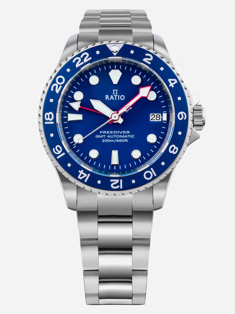Ratio FreeDiver GMT Series RTF053 Blue Dial Automatic 200M Men's Watch — view 2