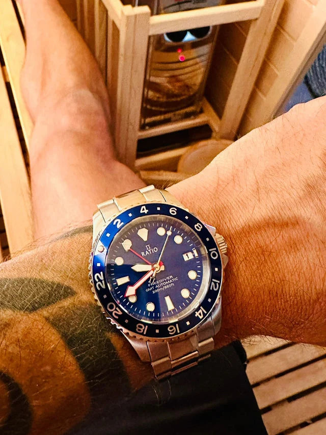 Ratio FreeDiver GMT Series RTF053 Blue Dial Automatic 200M Men's Watch — view 6