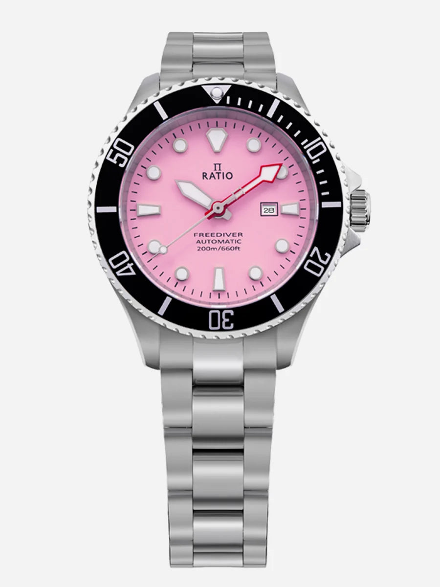 MAKE YOUR WIFE HAPPY!!!! Ratio FreeDiver RTFL839 Candy Pink Sapphire Automatic 200M Women's Watch — view 4