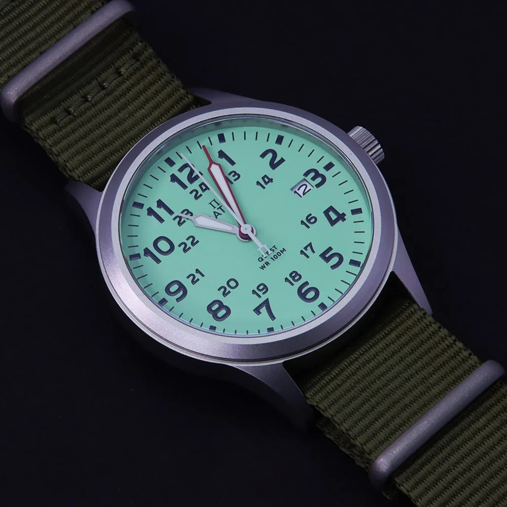 Ratio Quest RTQ015 100M Sapphire Quartz “Lewis &amp; Clark Edition” Men's Field Watch — view 5