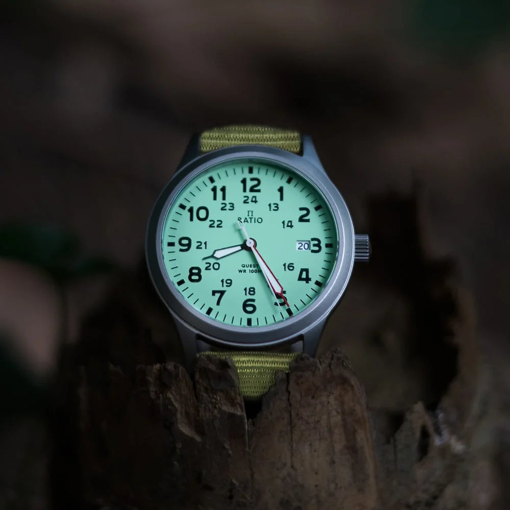 Ratio Quest RTQ015 100M Sapphire Quartz “Lewis &amp; Clark Edition” Men's Field Watch — view 4