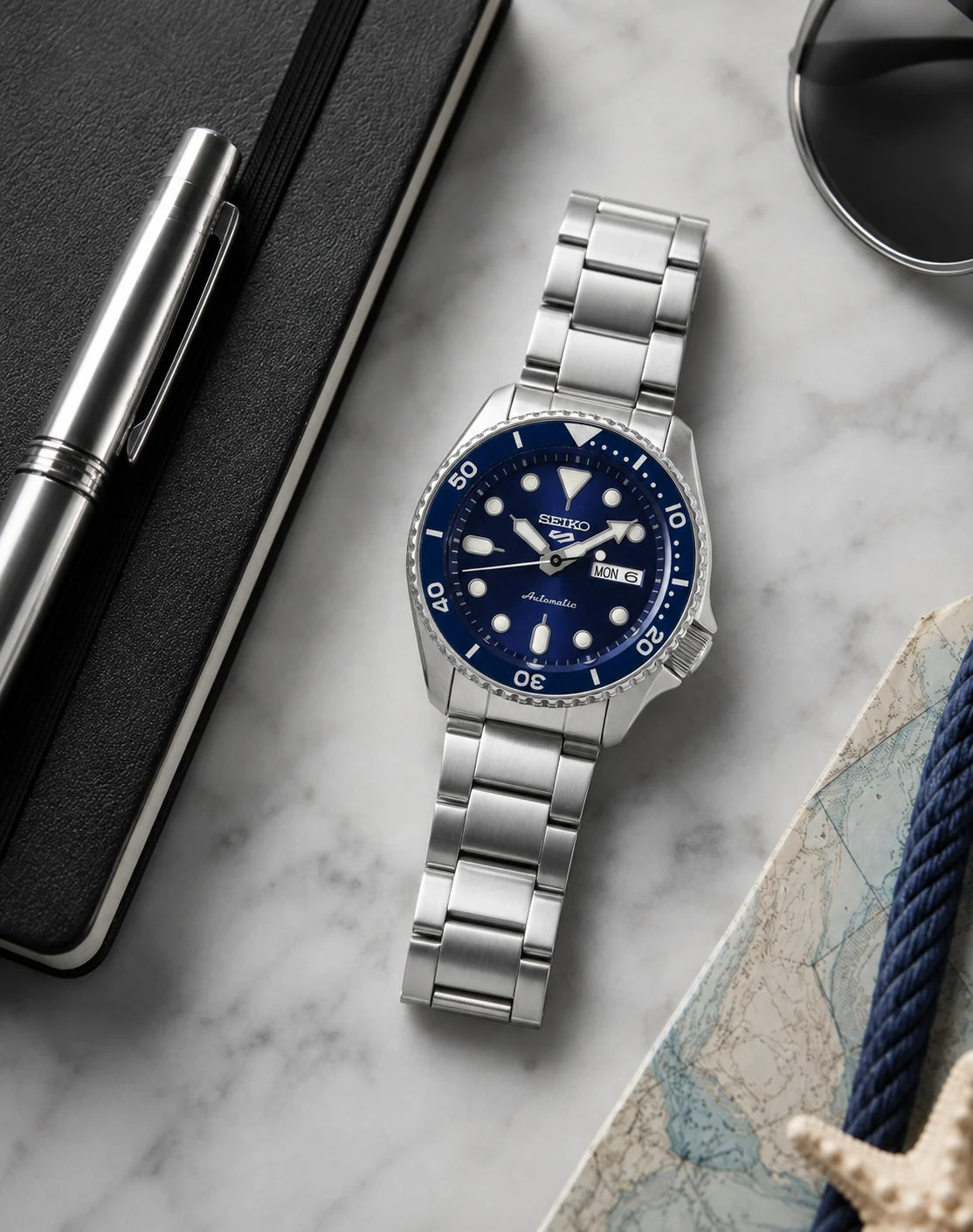 Seiko 5 Sports SRPD51K1 — Blue Dial Automatic — view 12