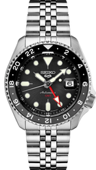 Seiko 5 Sports GMT SSK001 “Bruce Wayne” – Black Dial Automatic GMT view 2