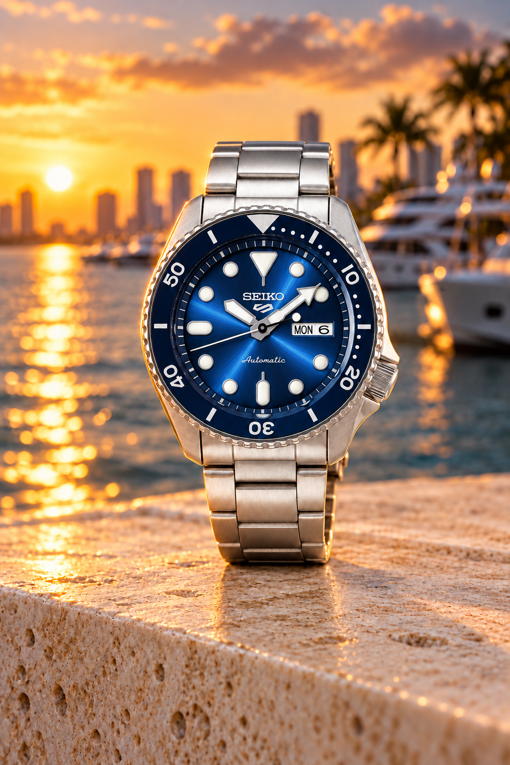 Seiko 5 Sports SRPD51K1 — Blue Dial Automatic — view 2