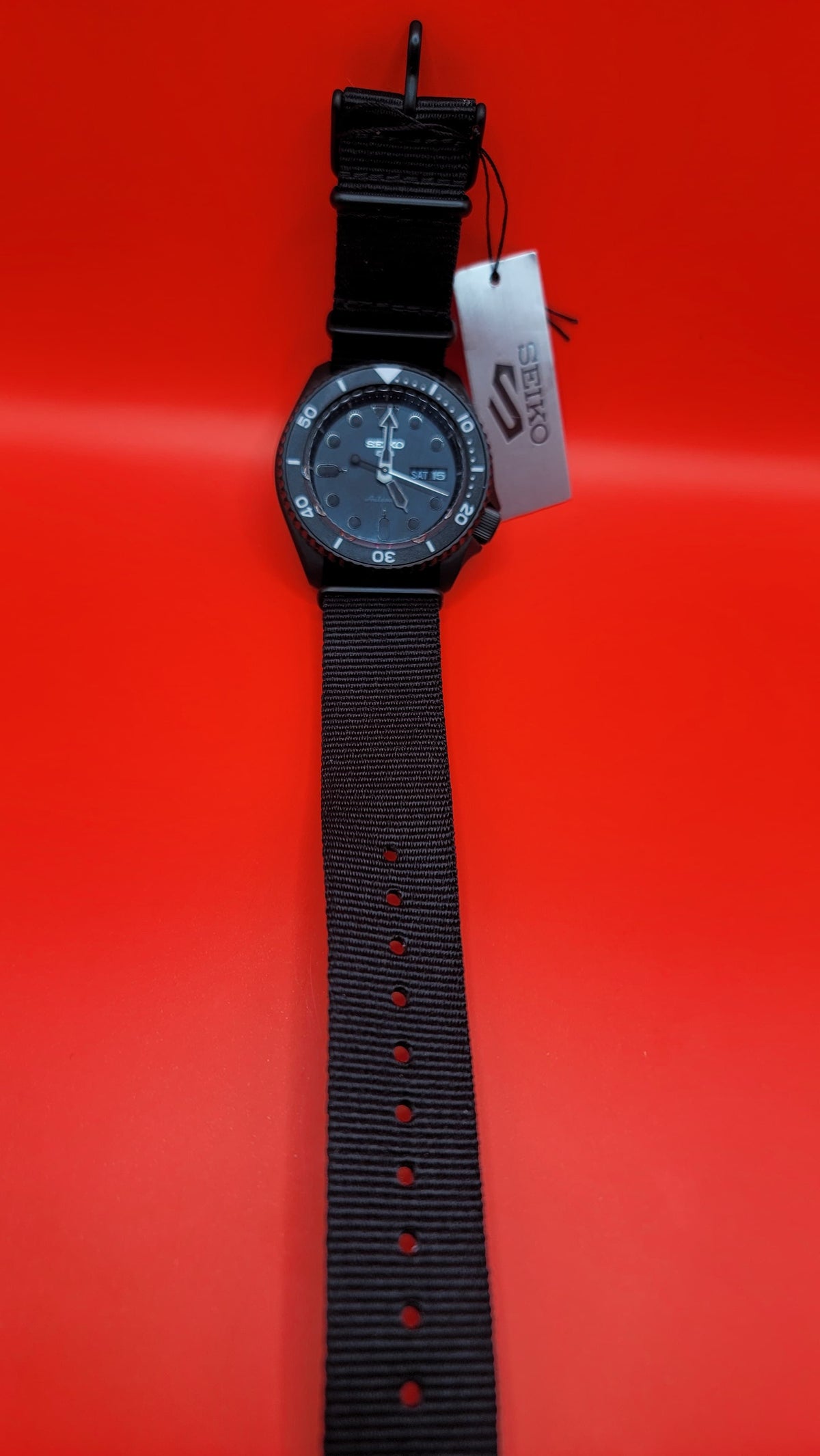 Seiko 5 Sports “Stealth Black” Automatic Diver Style — view 3