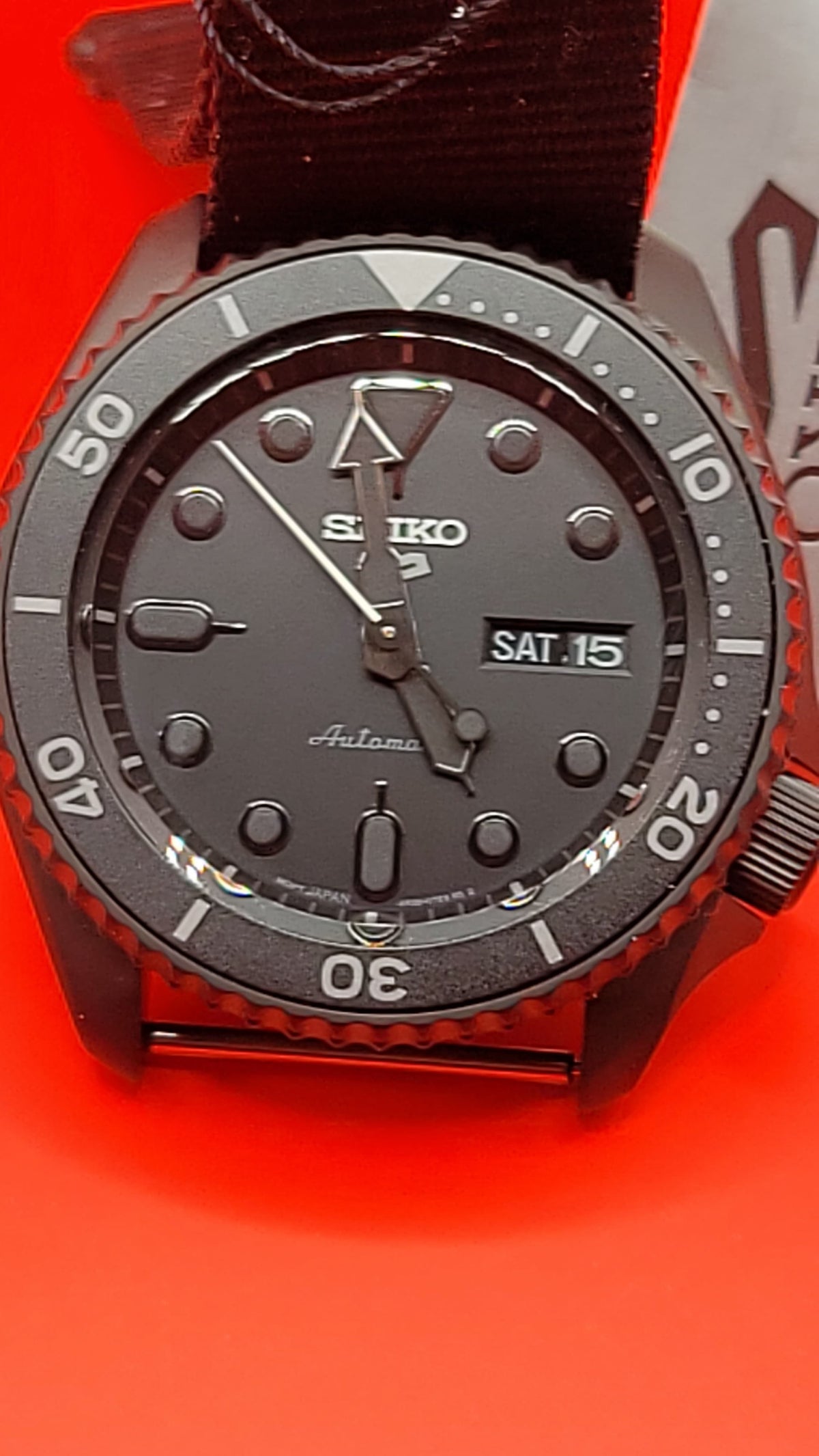 Seiko 5 Sports “Stealth Black” Automatic Diver Style — view 13