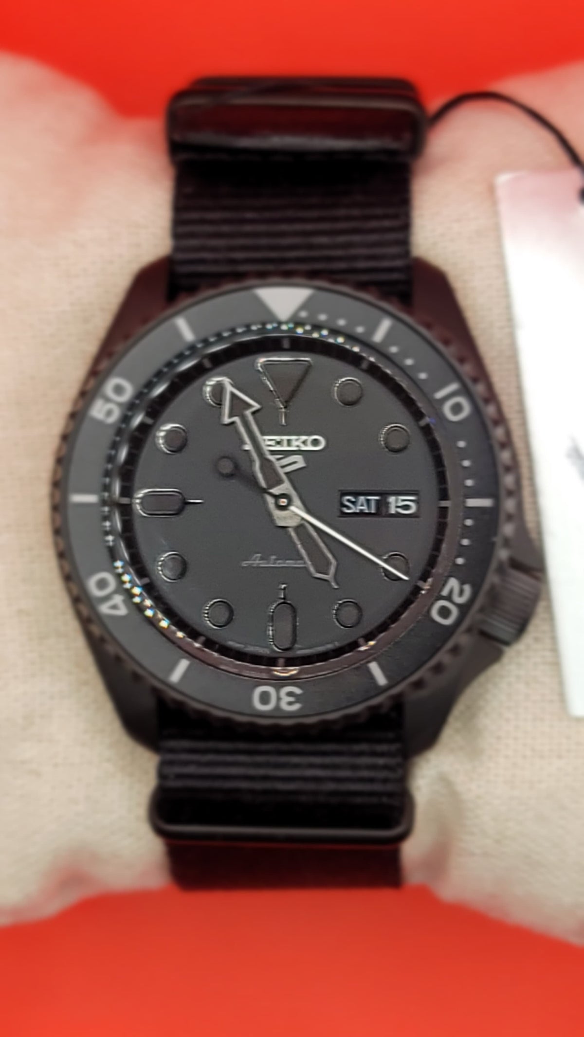 Seiko 5 Sports “Stealth Black” Automatic Diver Style — view 6