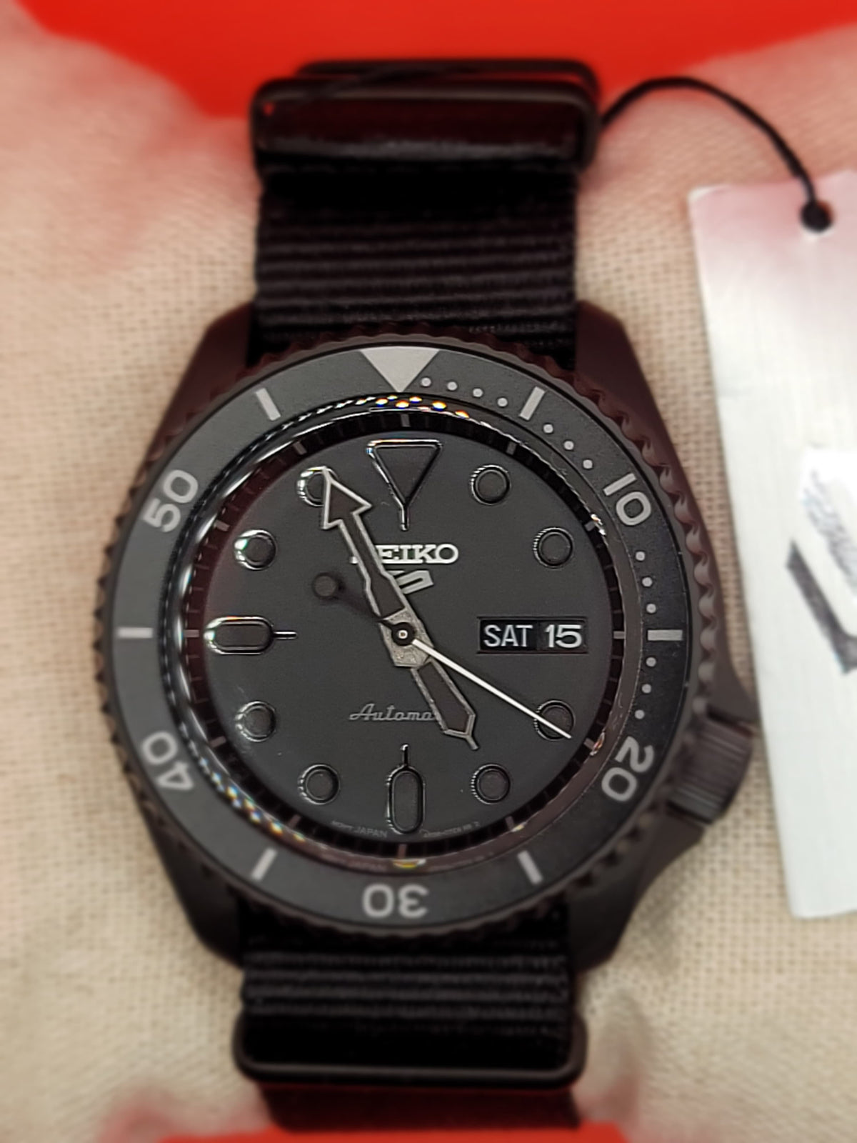 Seiko 5 Sports “Stealth Black” Automatic Diver Style — view 5