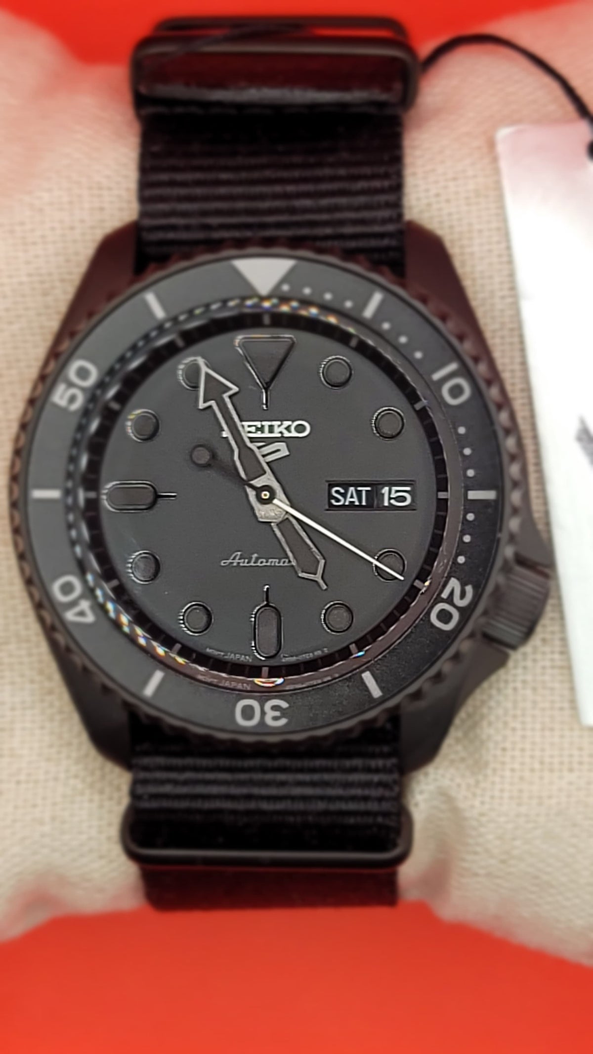 Seiko 5 Sports “Stealth Black” Automatic Diver Style — view 4