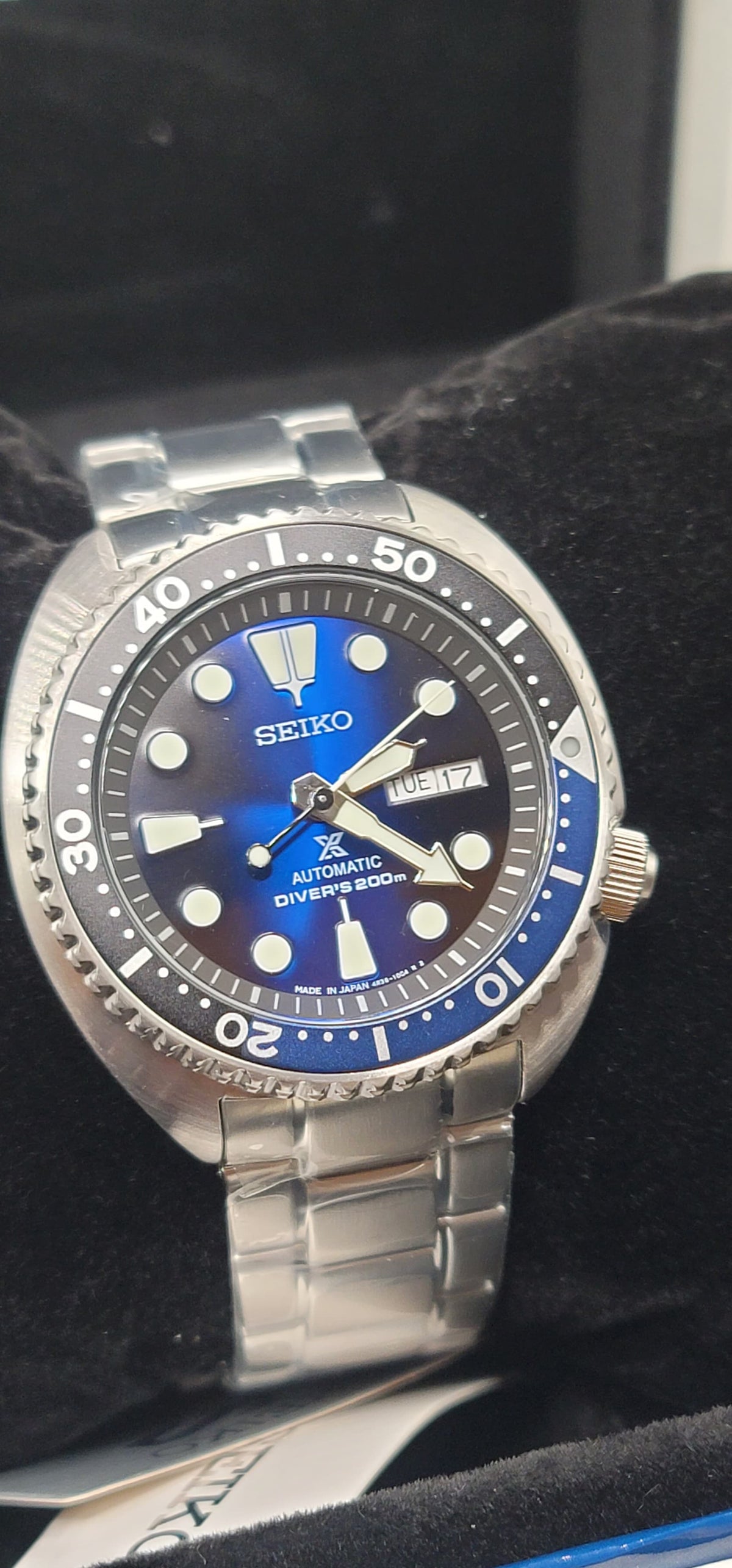 SRPC25J1 Deep Blue Batman Turtle IN STOCK Seiko Prospex SRPC25J1 READY TO SHIP — view 9