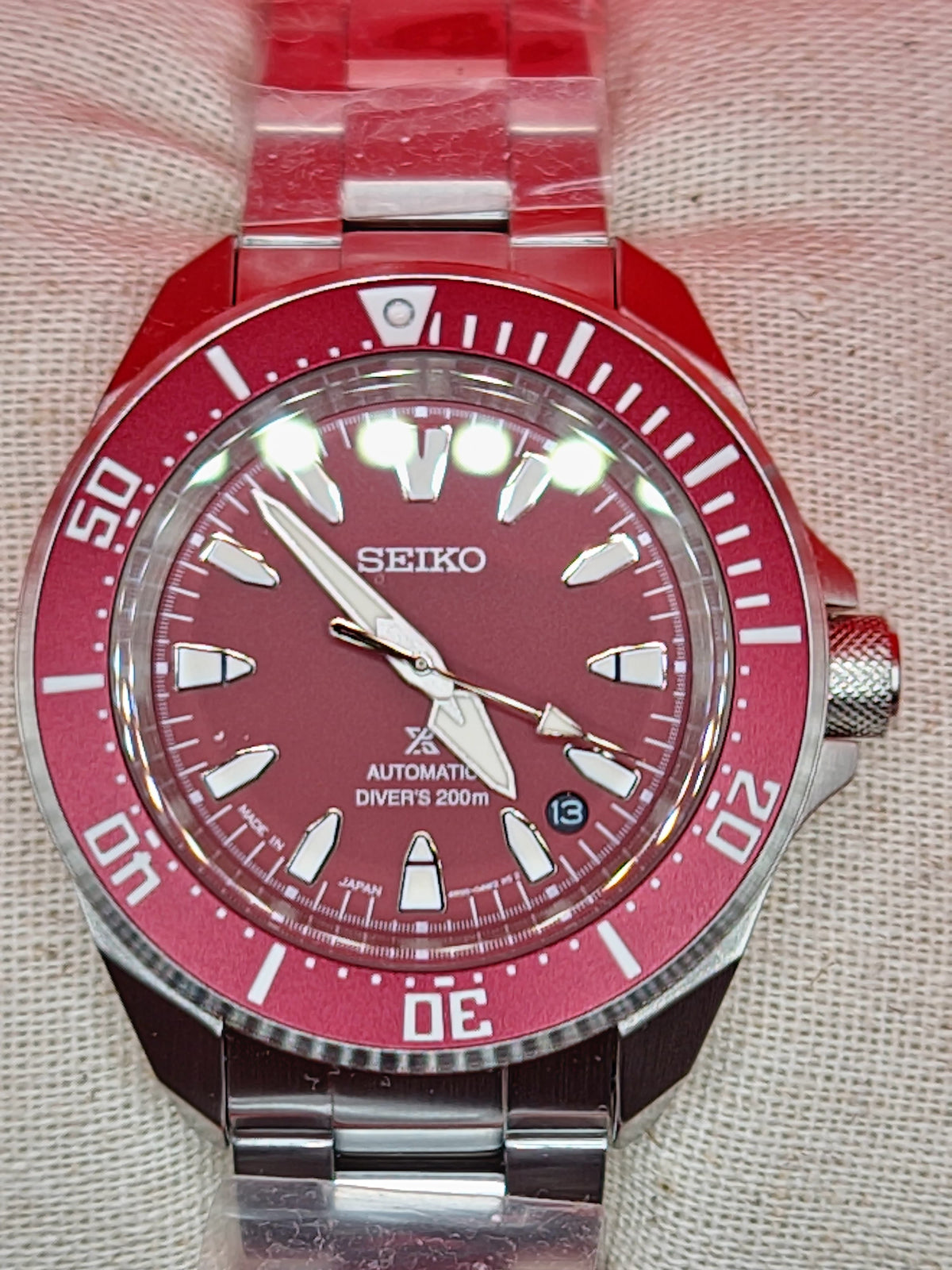 Seiko Prospex Automatic Diver 200m “Red Samurai” Reference: SRPL11 / 4R35 Automatic — view 9