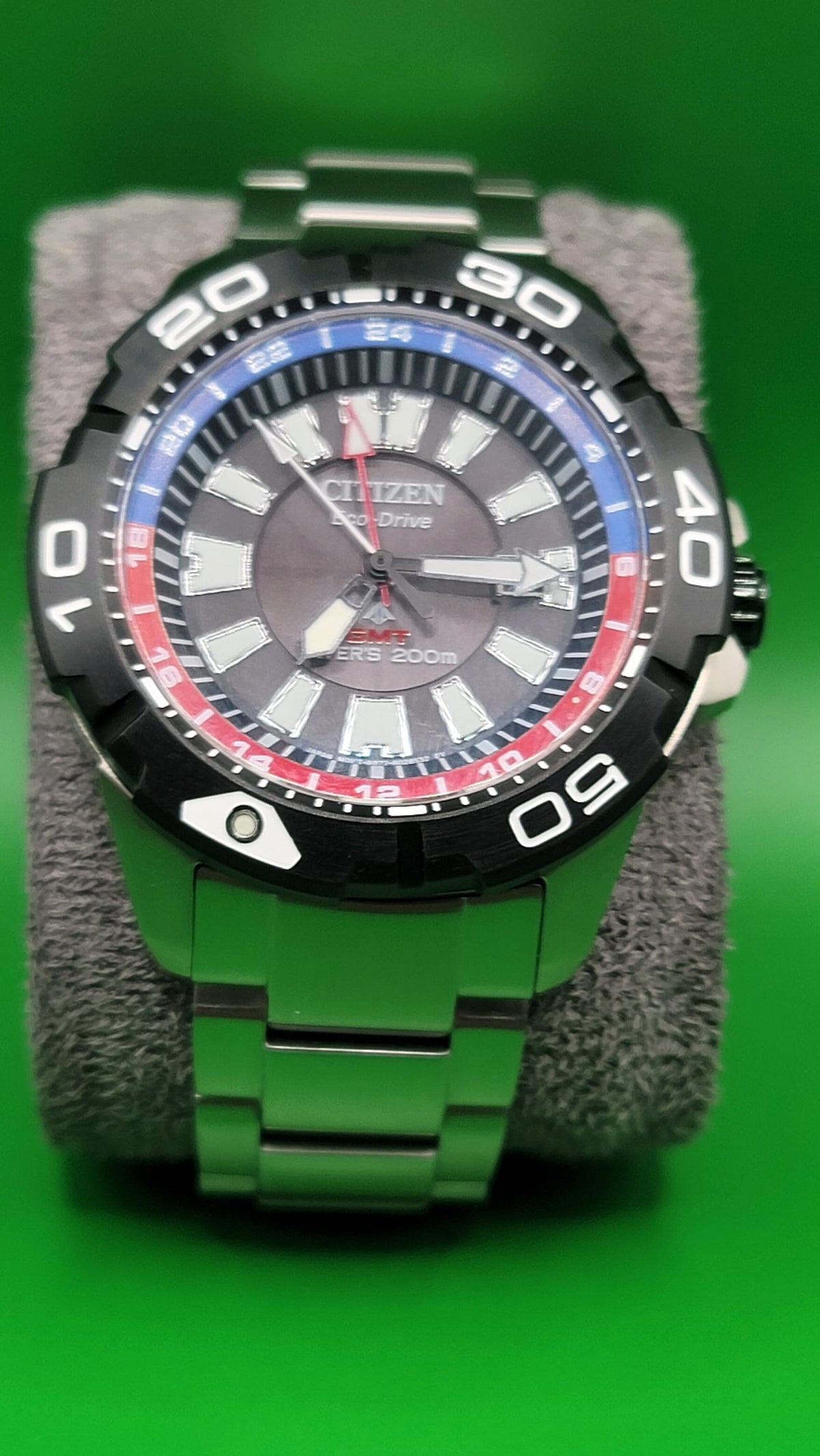 Citizen Promaster Eco-Drive GMT Diver B877-R012835 — commonly nicknamed the “Promaster GMT Pepsi.” — view 6