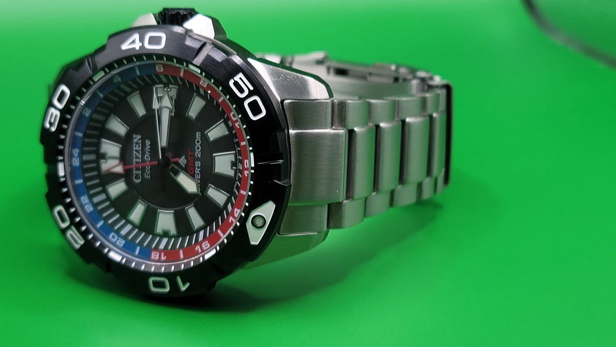 Citizen Promaster Eco-Drive GMT Diver B877-R012835 — commonly nicknamed the “Promaster GMT Pepsi.” — view 9