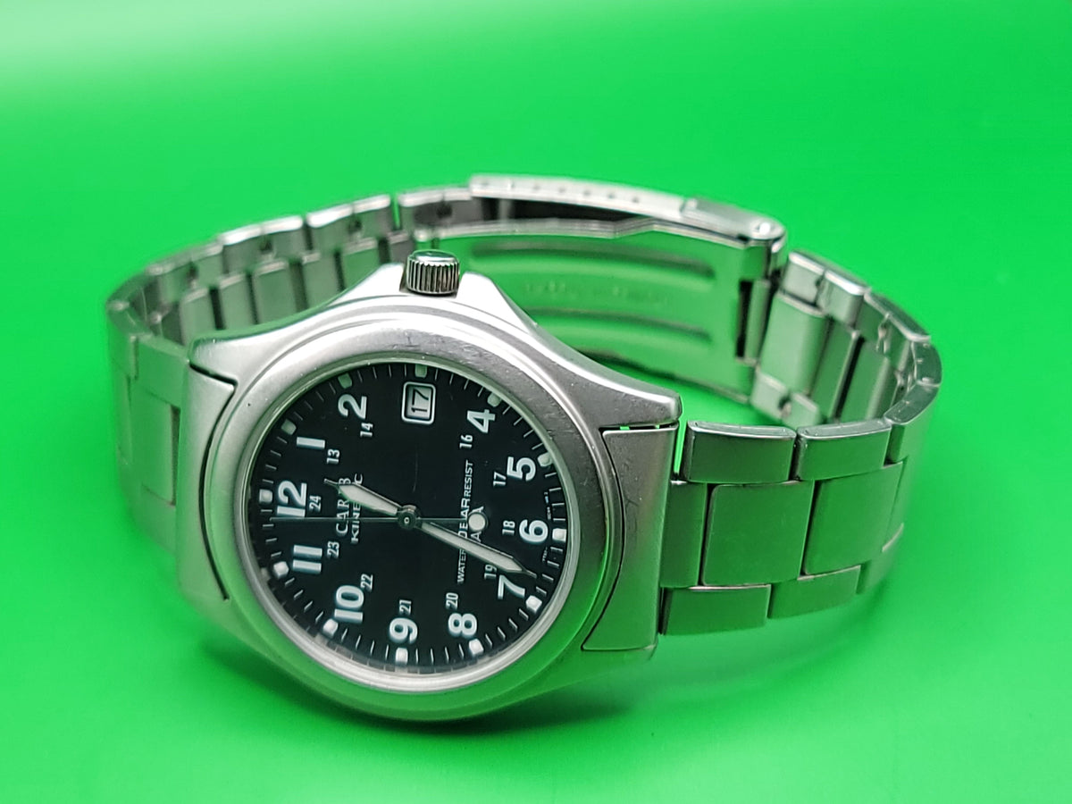 Seiko Alba Kinetic YT57-0B60 Blue Dial Field Watch 10 BAR Stainless Steel — view 6