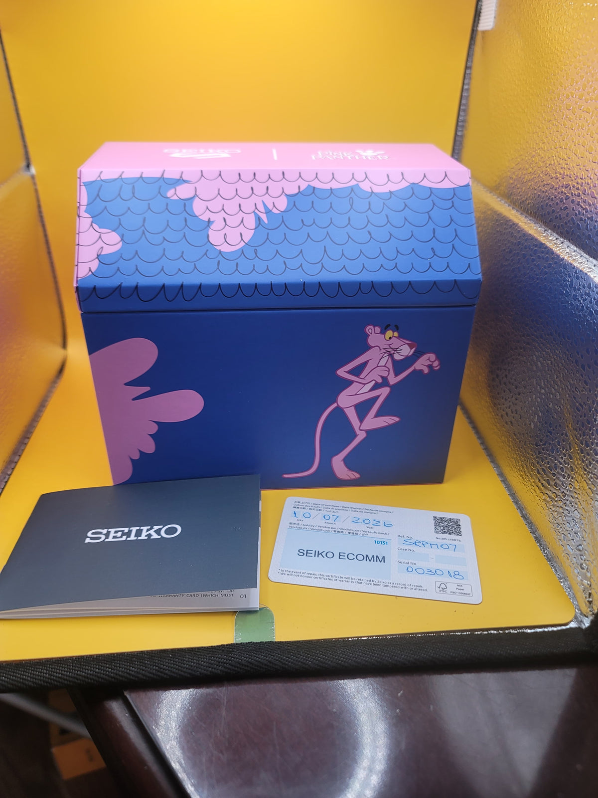 Seiko SRPM07 Pink Panther Limited Edition Numbered In Stock Ready to Ship — view 11