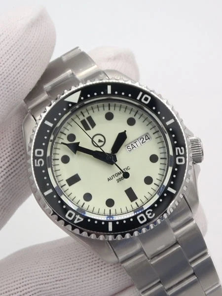 Islander ISL-61 Automatic Dive Watch – Cream Dial – 200M — view 12