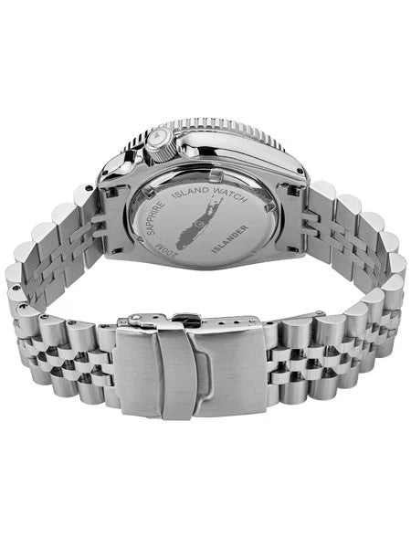 Islander Automatic Dive Watch – Sunburst Green Dial &amp; Embossed Ceramic Bezel | ISL-44 — view 11