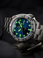 Islander ISL-18 – Radiant Blue Dial Automatic Dive Watch – 200M view 5