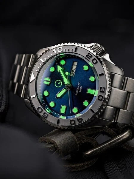 Islander ISL-18 – Radiant Blue Dial Automatic Dive Watch – 200M — view 5