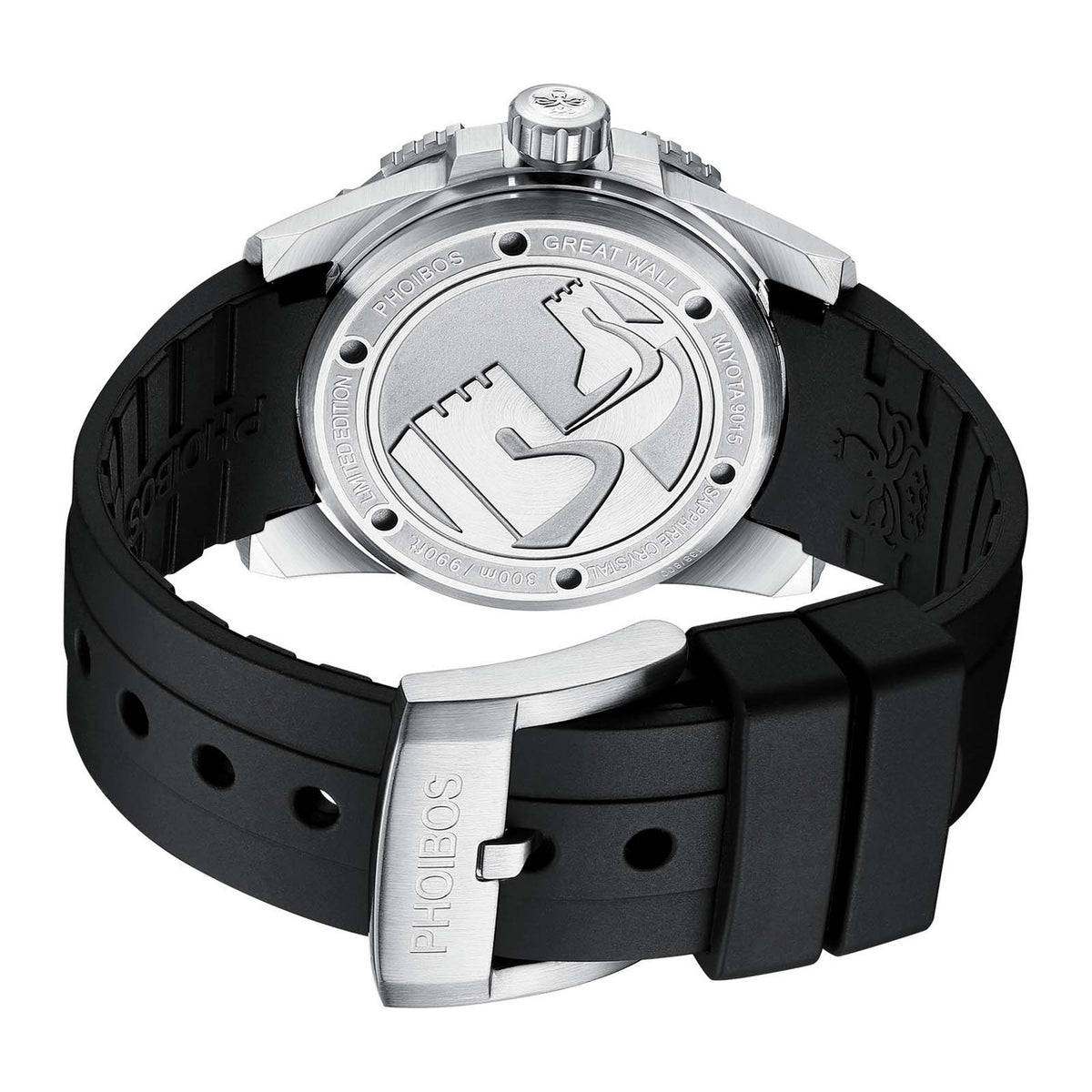 PHOIBOS Great Wall PY045C – Black – 300M Automatic Diver – Limited Edition 800 units — view 4