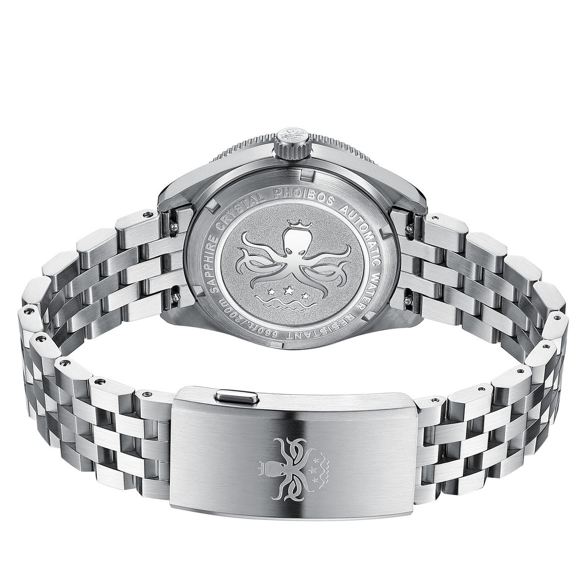 PHOIBOS WAVE MASTER GMT 200M Automatic Diver Watch PY049H Purple — view 4