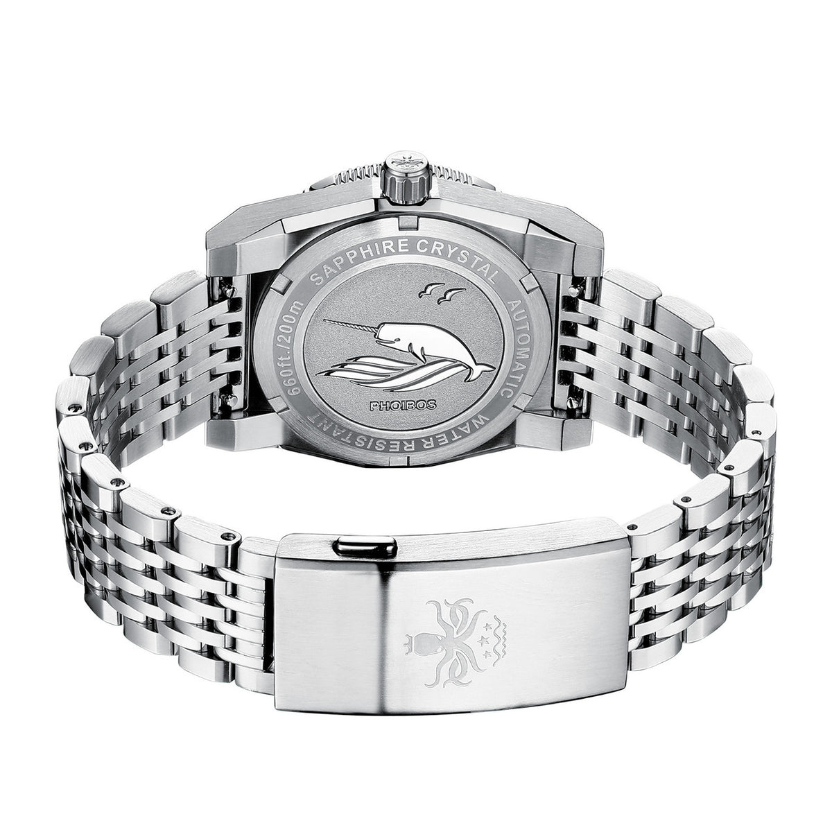 PHOIBOS Narwhal PY061B – Dark Blue Aventurine – 200M Automatic Diver "High Beat" Movement — view 7