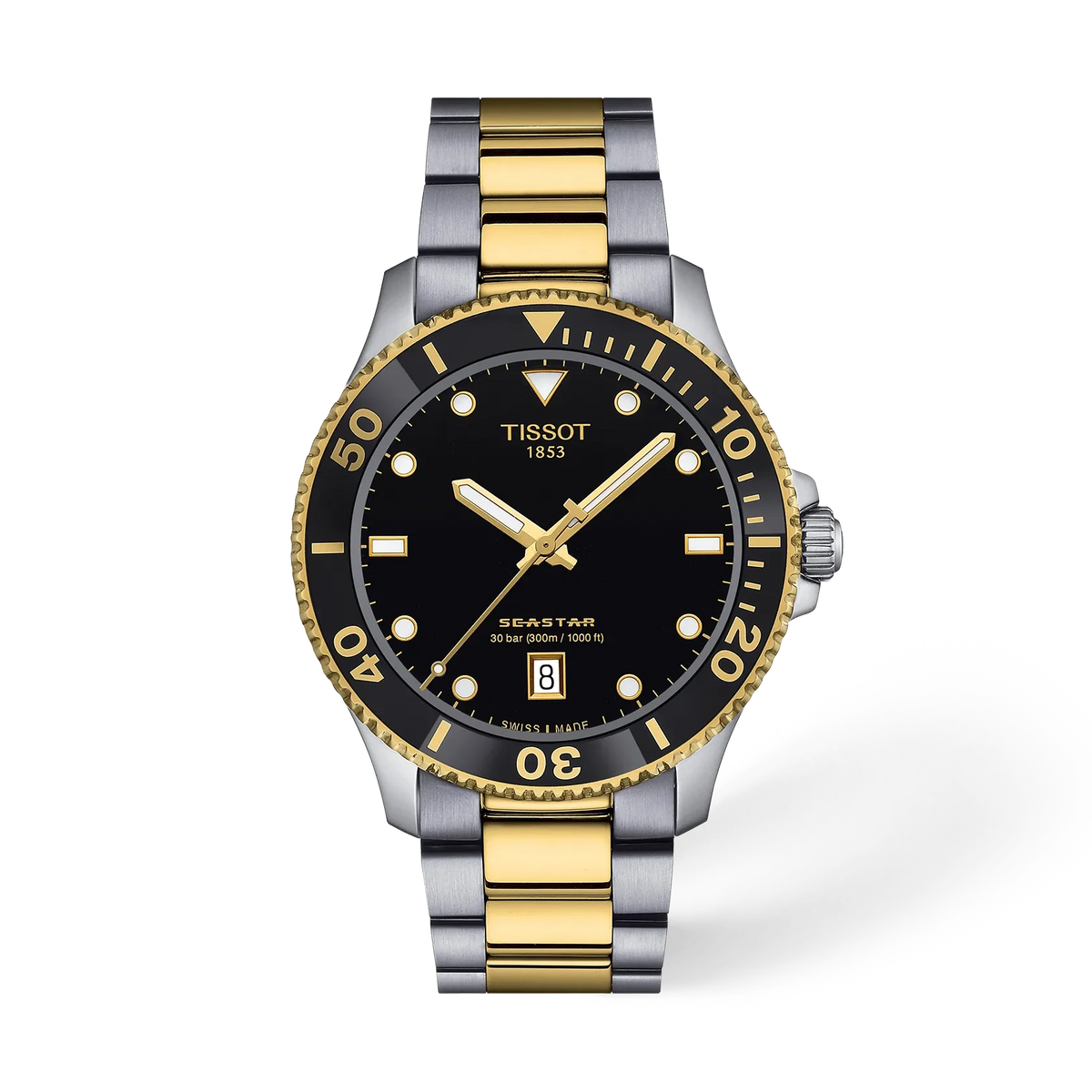 Tissot Seastar 1000 Black Dial Two-Tone 40mm – T120.410.22.051.00 — view 4