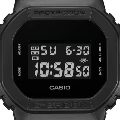 Casio G-SHOCK DW-5600UBB-1 – All-Black Digital Square – 200M — view 4