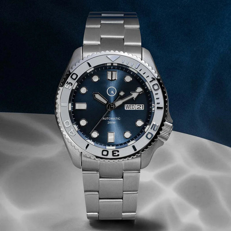 Islander ISL-18 – Radiant Blue Dial Automatic Dive Watch – 200M — view 14