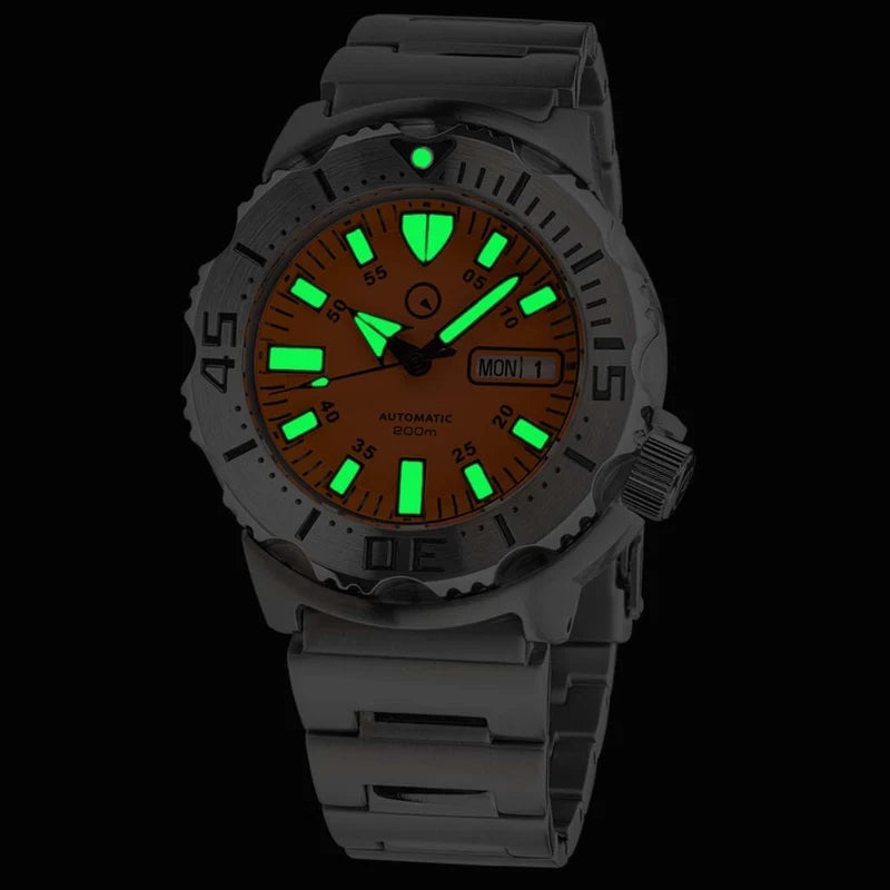 Islander ISL-94 – Orange Dial Automatic Dive Watch – 200M — view 4