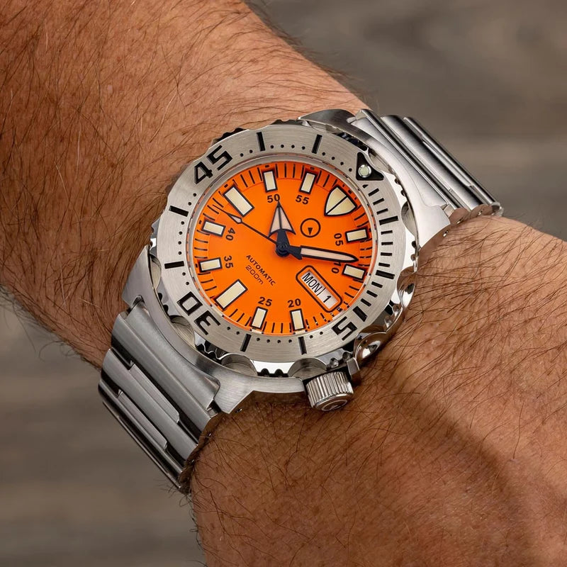 Islander ISL-94 – Orange Dial Automatic Dive Watch – 200M — view 8
