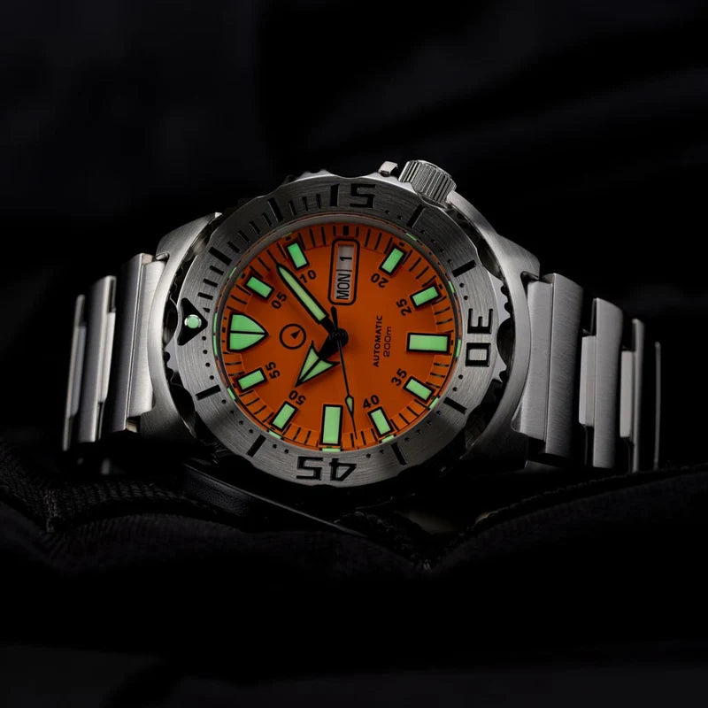 Islander ISL-94 – Orange Dial Automatic Dive Watch – 200M — view 5