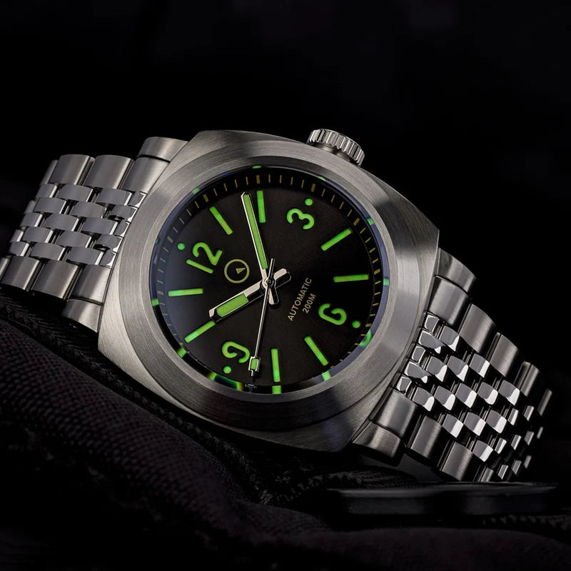 Islander ISL-80 – Black Sandwich Dial Automatic Dive Watch – 200M — view 9