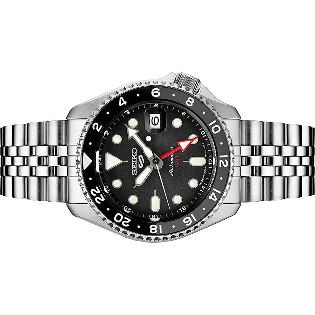 Seiko 5 Sports GMT SSK001 “Bruce Wayne” – Black Dial Automatic GMT — view 11