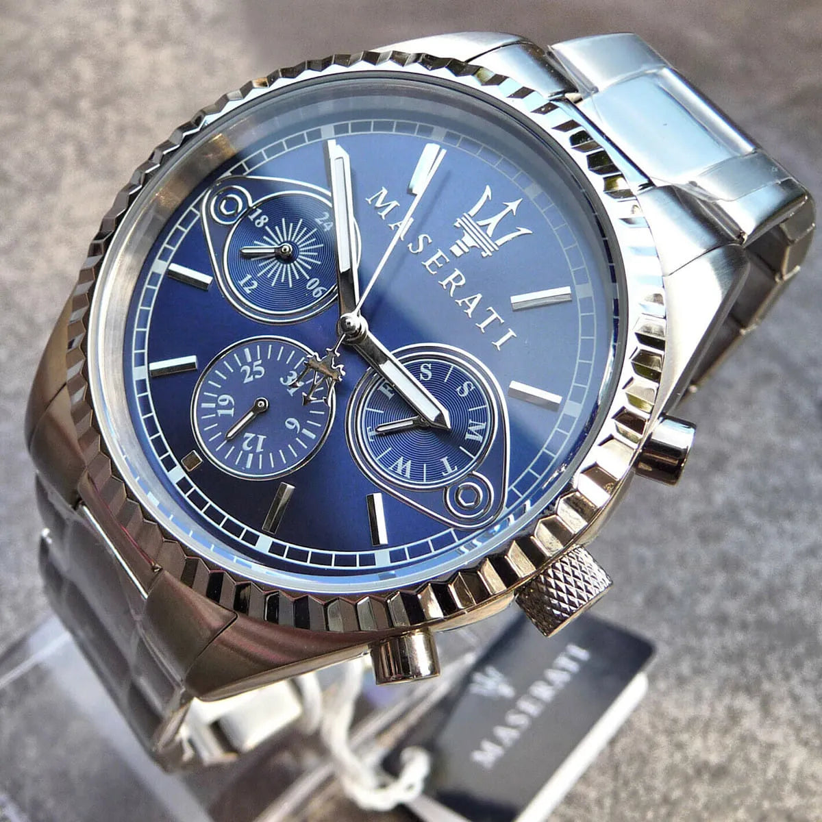 Maserati Competizione R8853100013 – Blue Dial Stainless Steel Quartz Men’s Watch, 43mm — view 2
