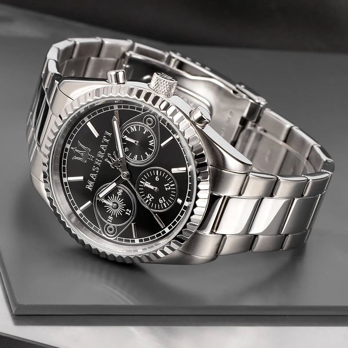 Maserati Competizione R8853100014 – Black Dial Stainless Steel Quartz Men’s Watch, 43mm — view 8