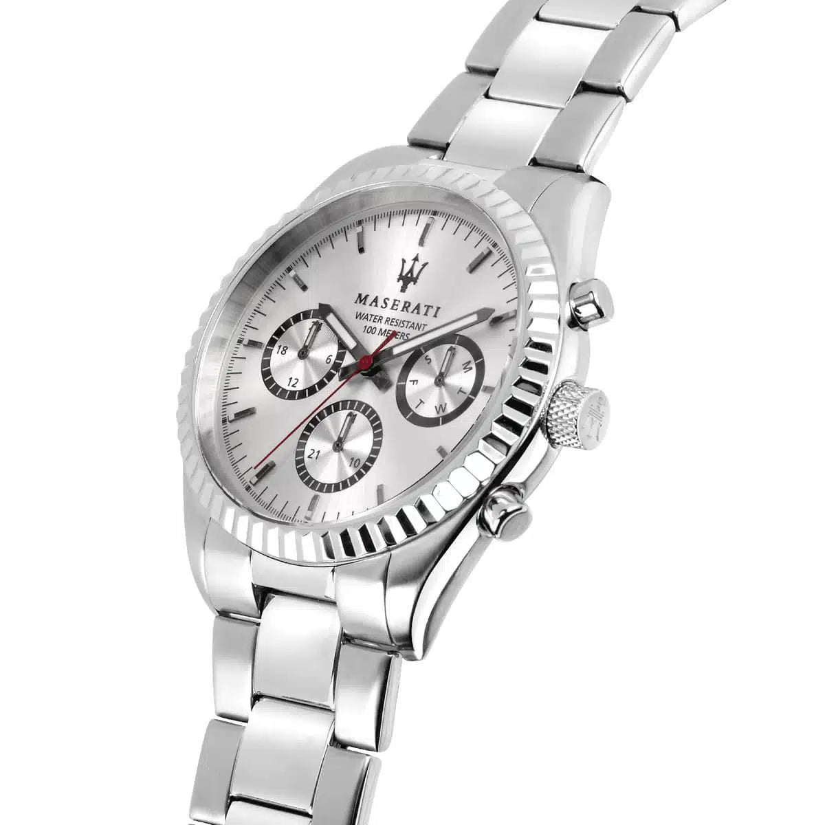 Maserati Competizione R8853100018 – Silver Dial Stainless Steel Quartz Men’s Watch, 43mm — view 3