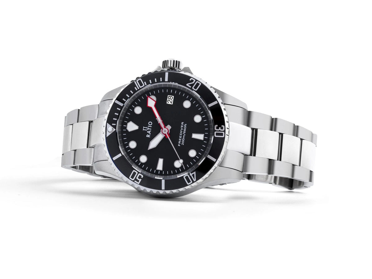 Ratio FreeDiver Sapphire RTF031 200M Black Dial Quartz Men's Watch — view 3