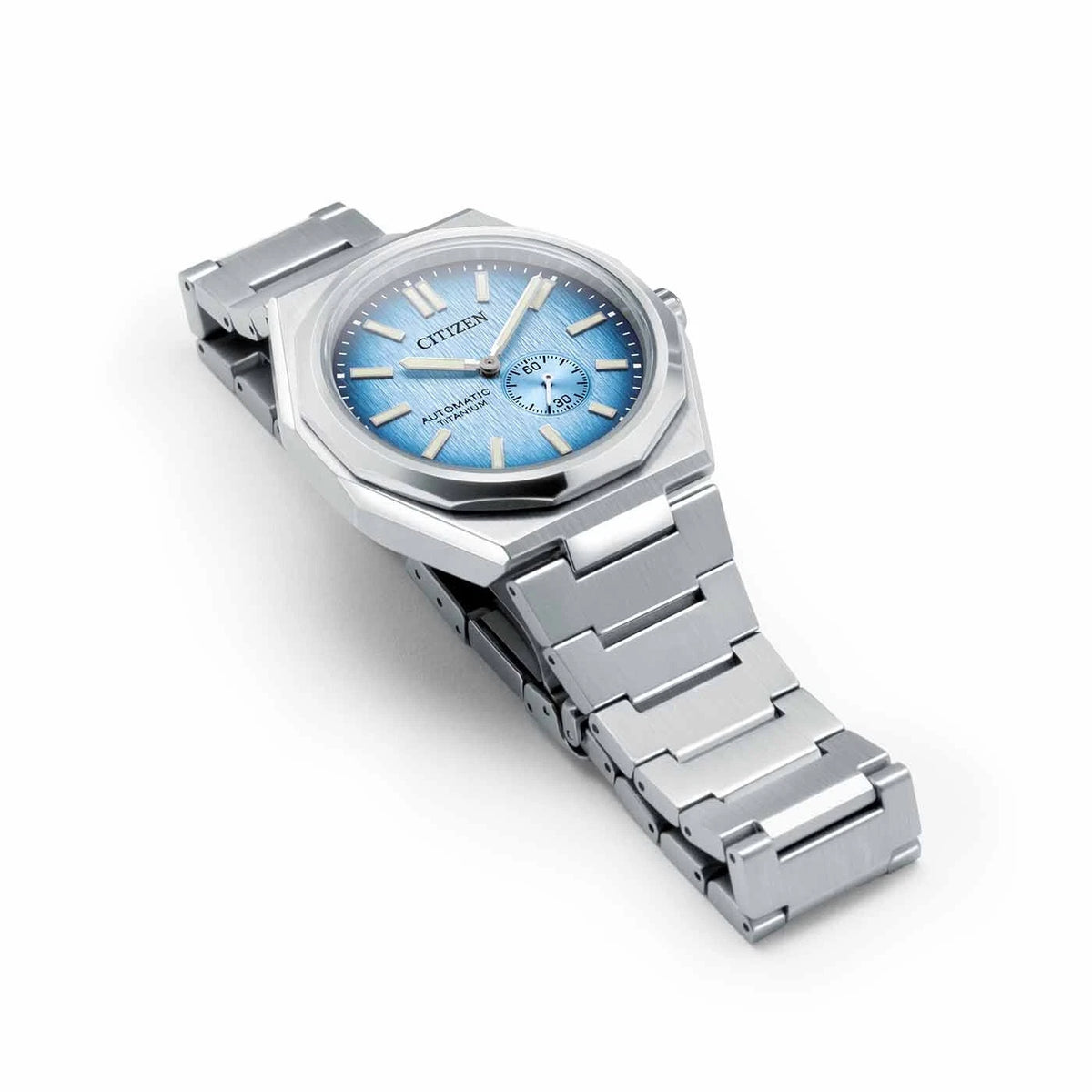 Citizen Zenshin 60 Automatic NK5020-58L – Light Blue Dial Super Titanium — view 4