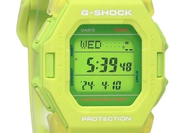 Casio G-SHOCK GD-B500S-3DR – Fluorescent Green Bluetooth Step Tracker – 200M — view 4