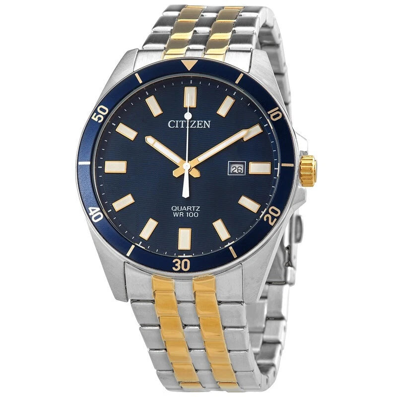 Citizen Men's Quartz Blue Dial Two-tone Stainless Steel Watch - BI5054-53L NEW — view 4