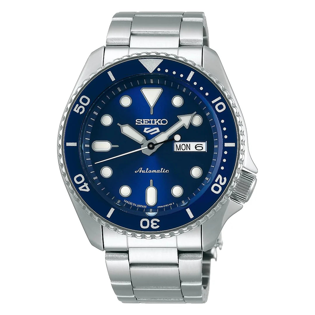 Seiko 5 Sports 38mm "Midi Size" Automatic – Blue Dial – NEW — view 7