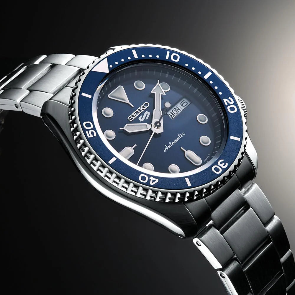 Seiko 5 Sports 38mm "Midi Size" Automatic – Blue Dial – NEW — view 8